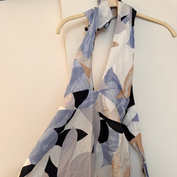 RUMER Linen Floral Maxi Dress - Picture 3 of 9